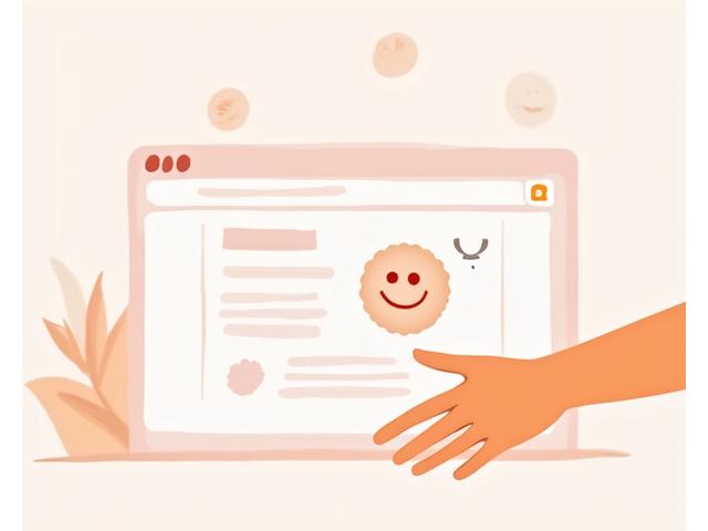 Cookieとトラッキングの説明イラスト。ウェブとデータの流れ